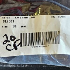 Ruby Ribbon Lace Trim Cami